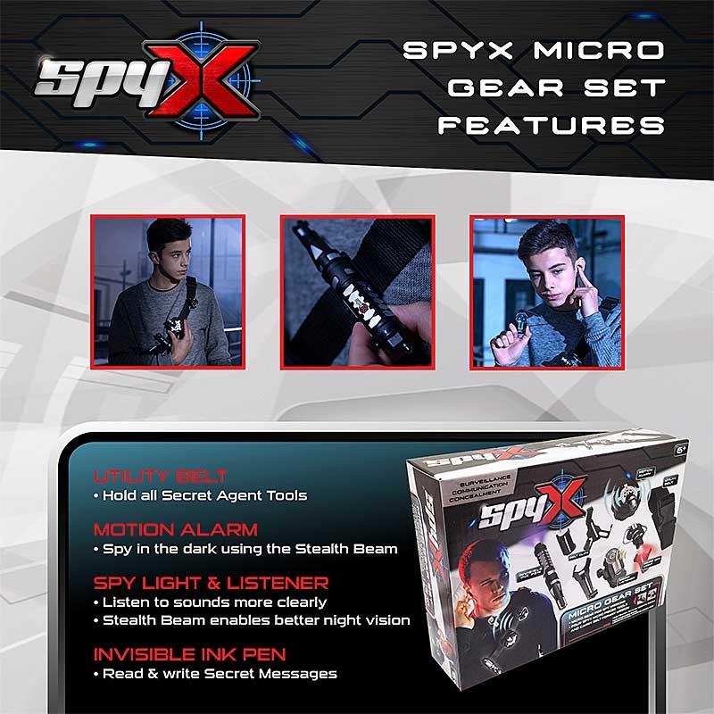 SpyX Micro Gear Set - Features