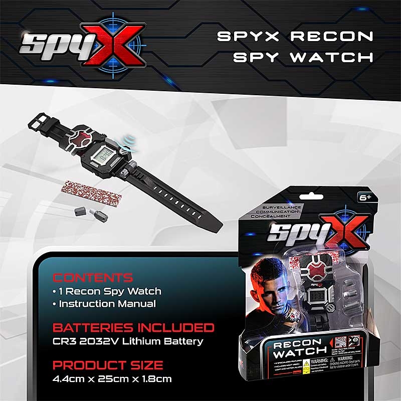 SpyX Recon Spy Watch - Contents
