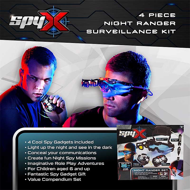 SpyX Night Ranger Set - 4 Piece Night Ranger Surveillance Kit