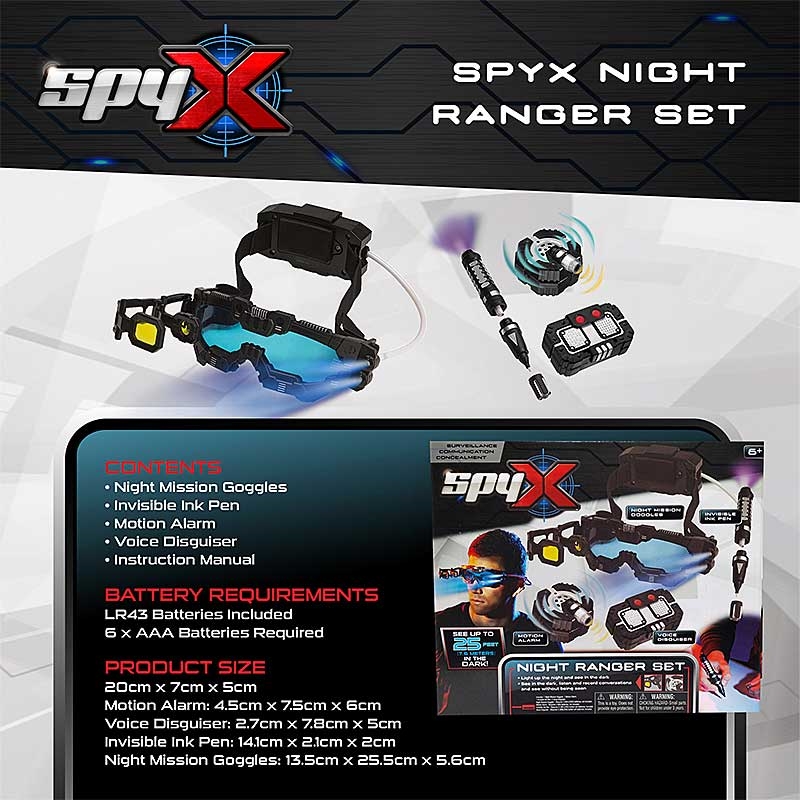 SpyX Night Ranger Set - Contents