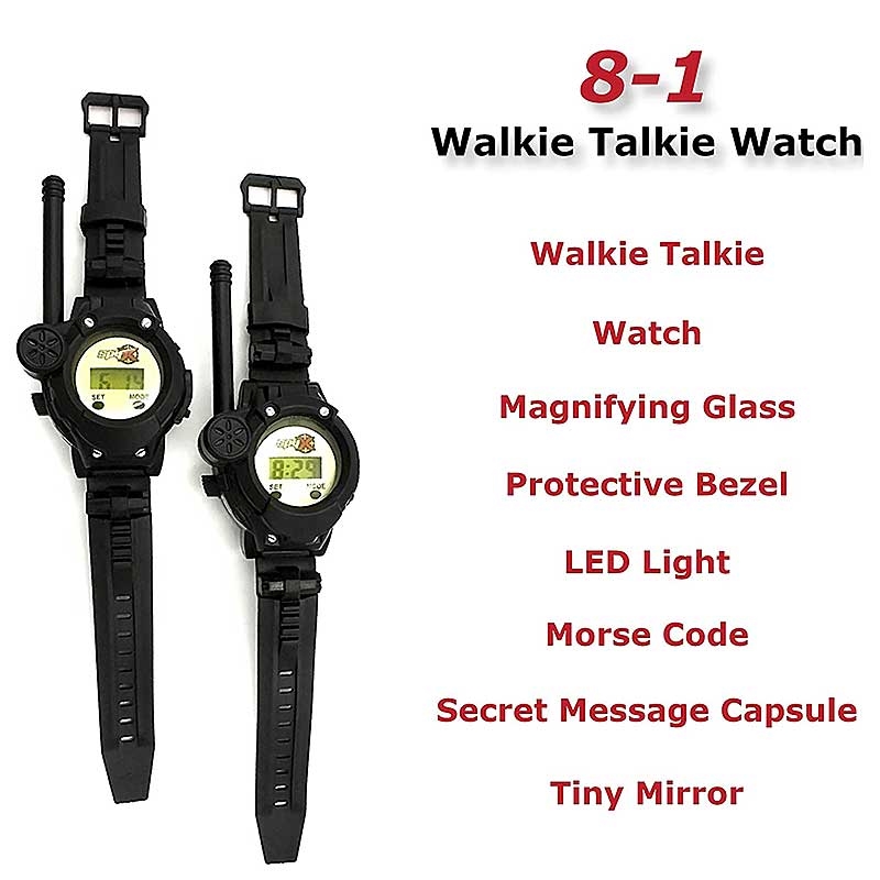 SpyX Spy Wrist Talkies - 8-in-1 Walkie Talkie Watch