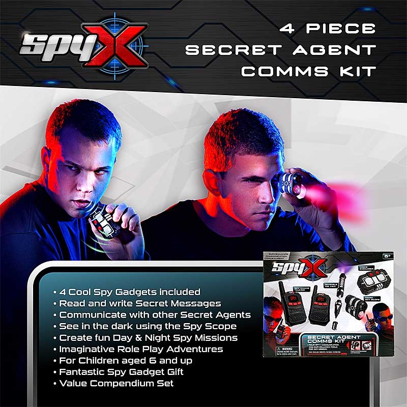SpyX Secret Agent Comms Kit - 4 Piece Secret Agent Comms Kit 