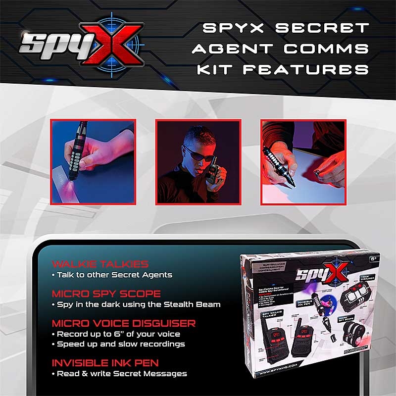 SpyX Secret Agent Comms Kit - Features