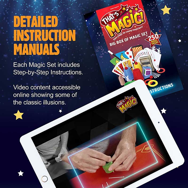 Big Box of Magic Set - Detailed Instruction Manuals