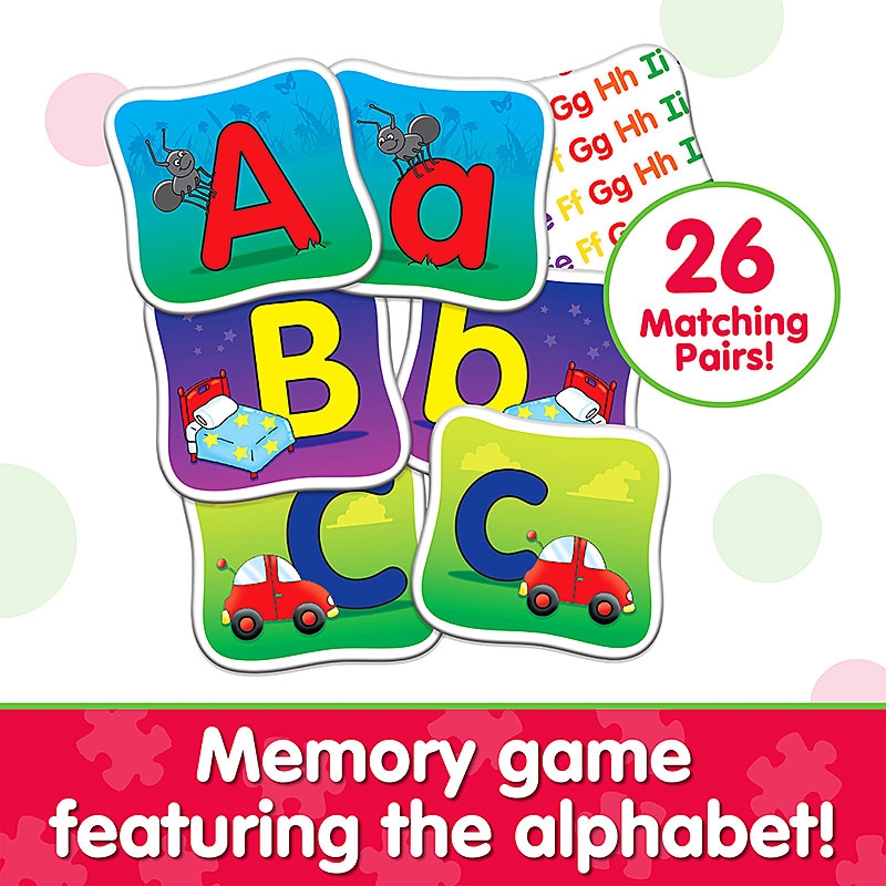 Memory game featuring the alphabet!