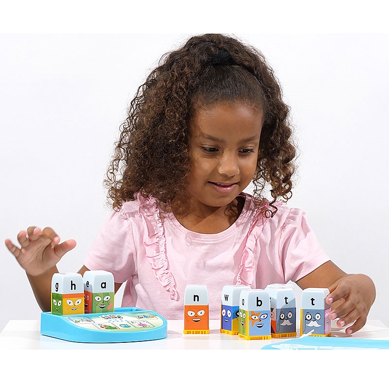 Young Girl playing with Product