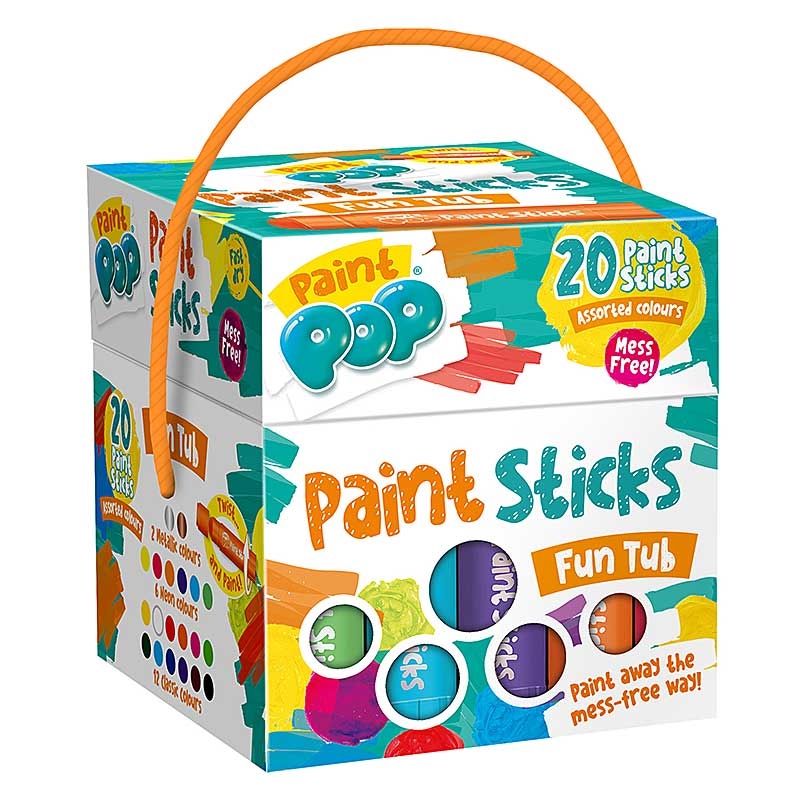 Paint Pop Paint Sticks Fun Tub (20 Sticks) Pack