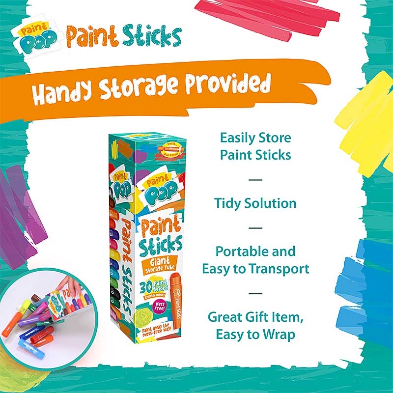 Paint Pop Paint Sticks - Handy Storage Provided