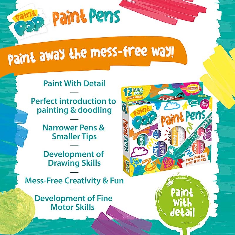 Paint Pop Paint Pens - Paint away the mess-free way!