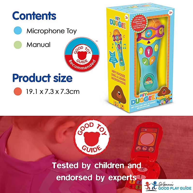 Hey Duggee Sing and Learn Microphone - Contents