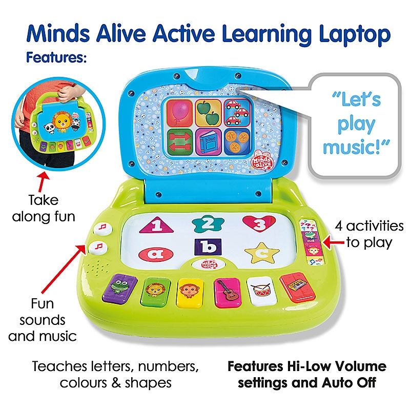 Minds Alive Active Learning Laptop - Features