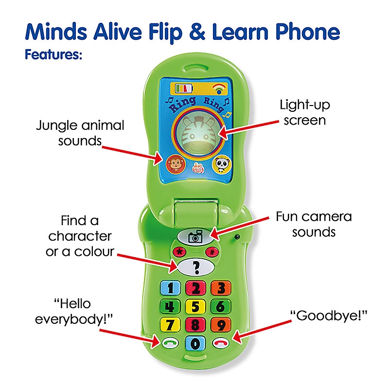 Minds Alive Flip & Learn Phone - Features