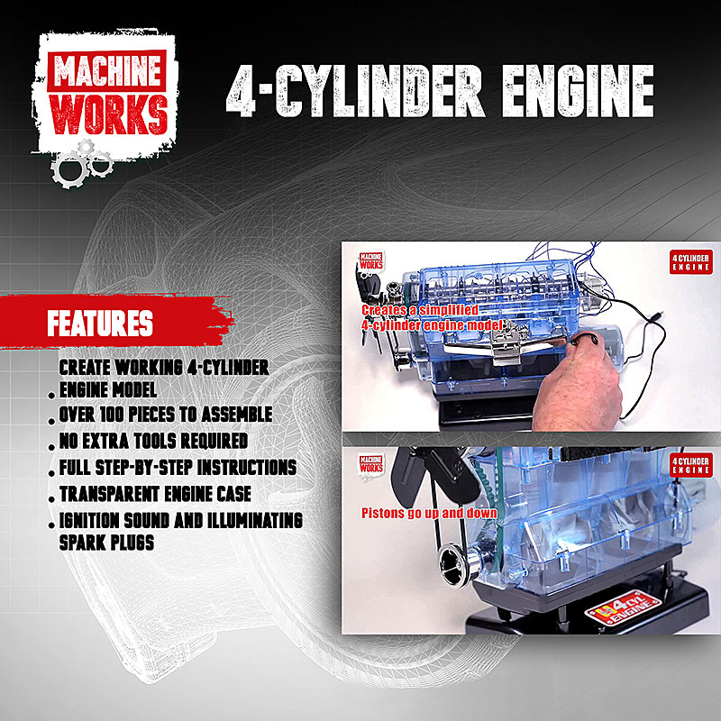 Machine Works 4 Cylinder Engine - Features