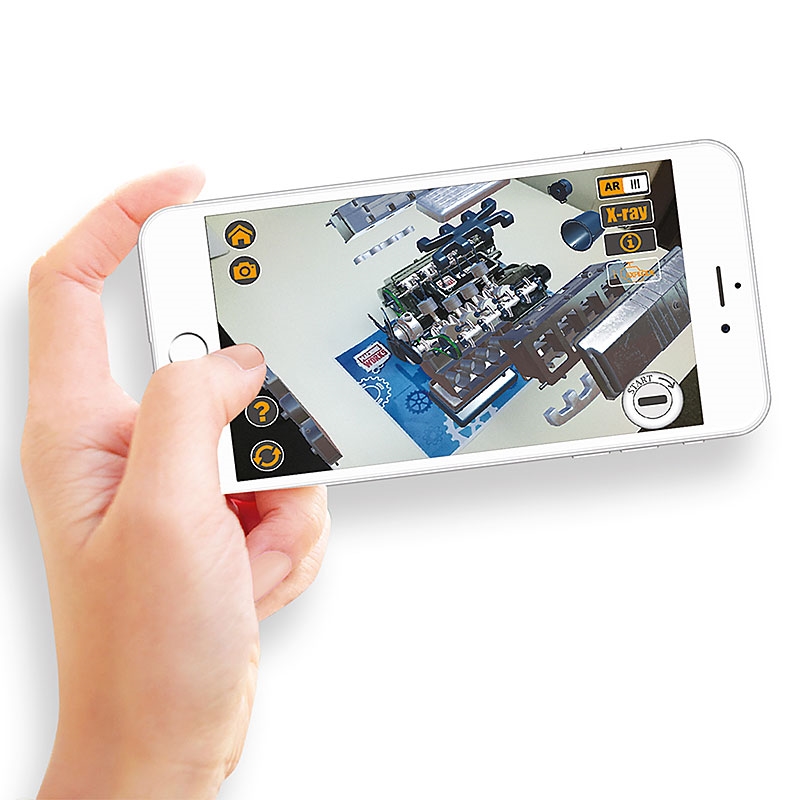 Machine Works V8 Engine AR Smart Phone App