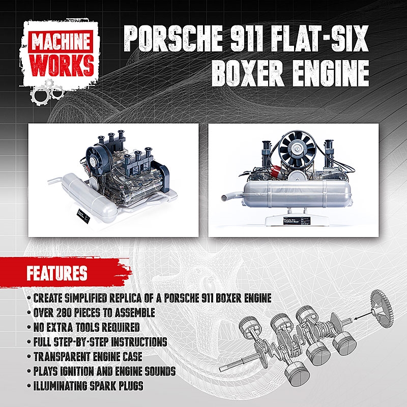 Machine Works Porsche 911 Flat-Six Boxer Engine - Features
