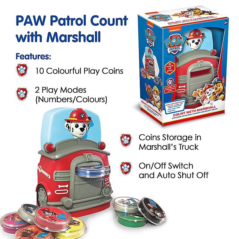 PAW Patrol Count with Marshall - Features
