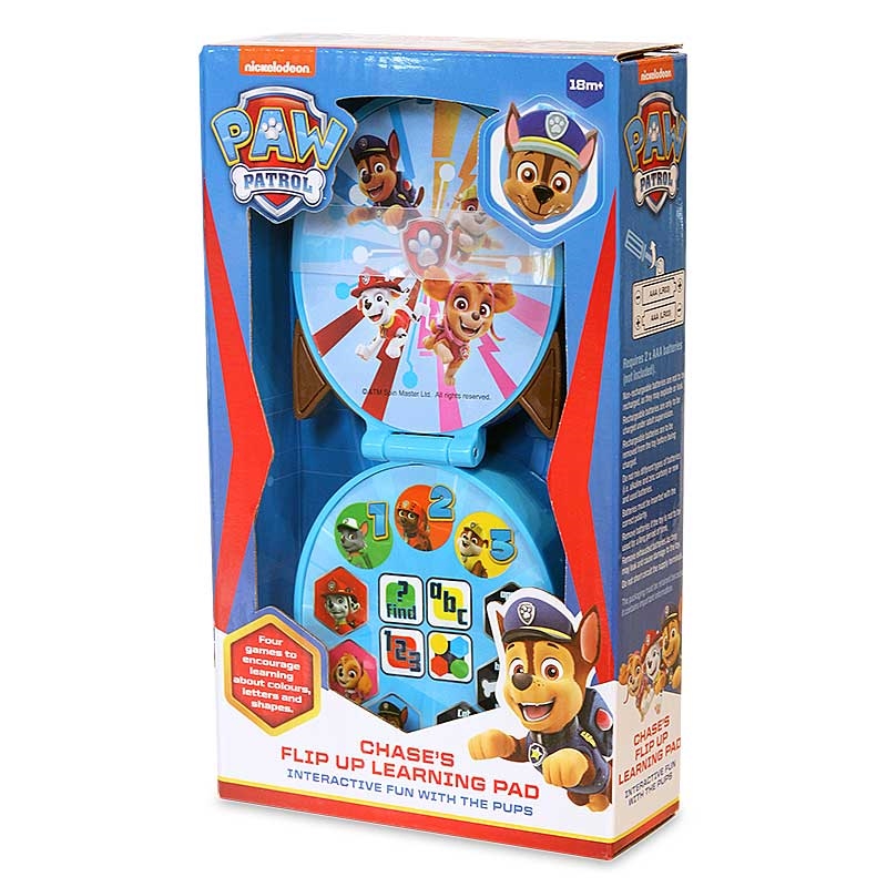 Paw Patrol Chase's Flip Up Learning Pad - Pack