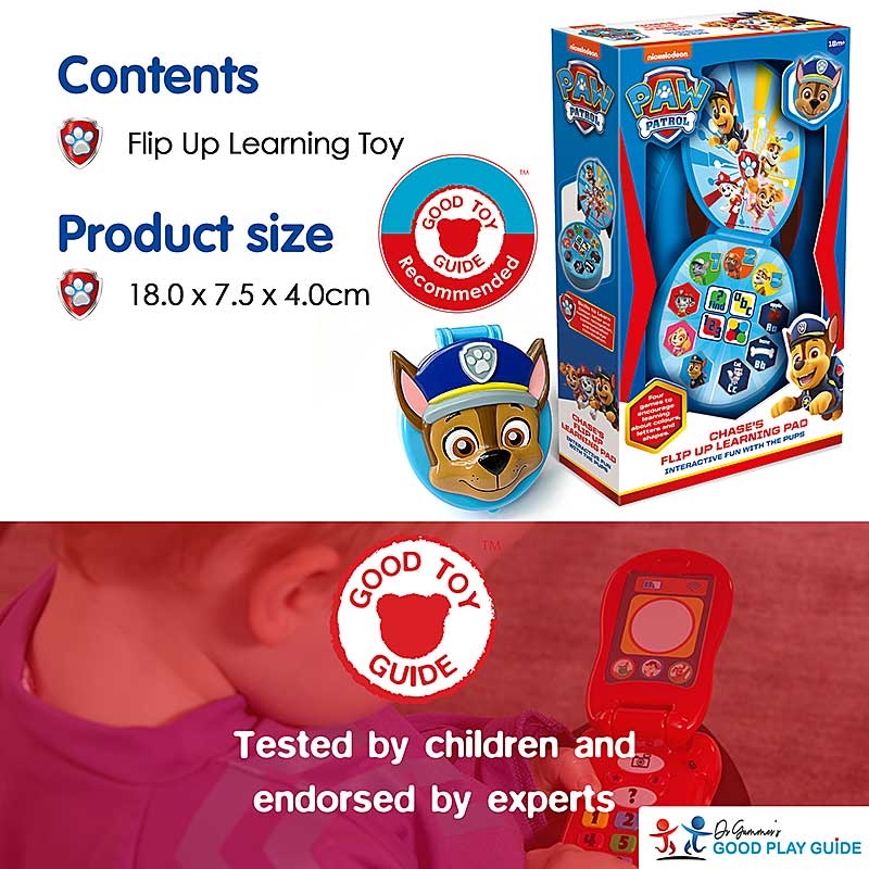 Paw Patrol Chase's Flip Up Learning Pad - Contents