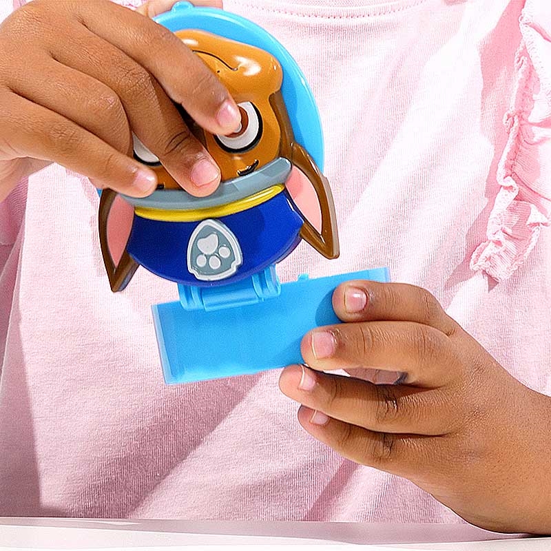 Paw Patrol Chase's Flip Up Learning Pad - Girl Playing with Product