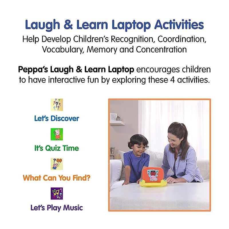 Peppa's Laugh and Learn Laptop - Activities