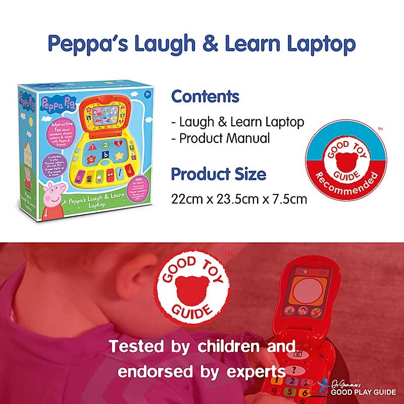 Peppa's Laugh and Learn Laptop - Contents