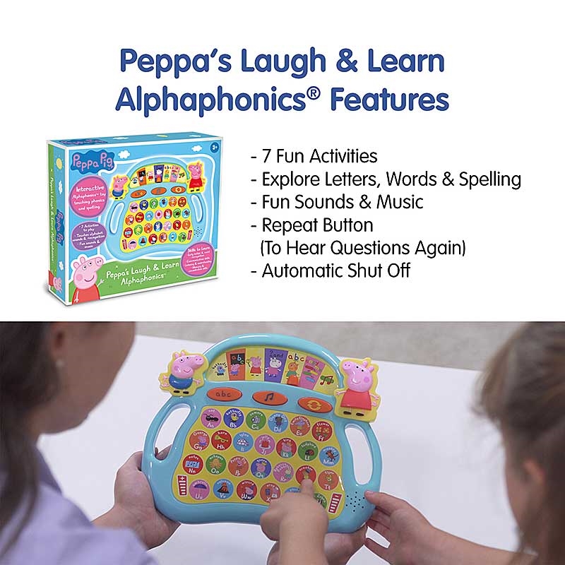 Peppa's Laugh and Learn Alphaphonics™ - Features