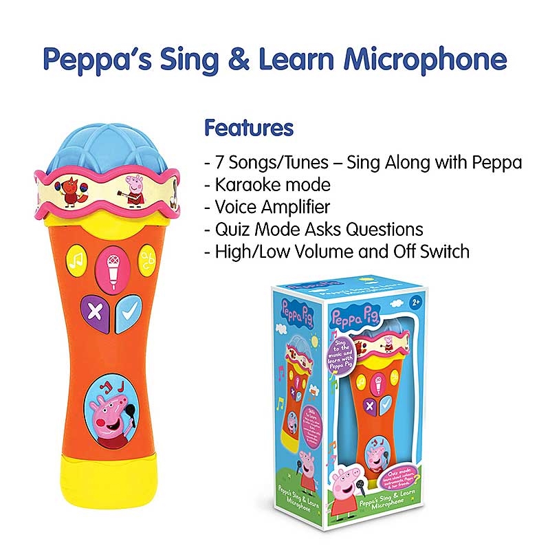 Peppa's Sing & Learn Microphone - Features