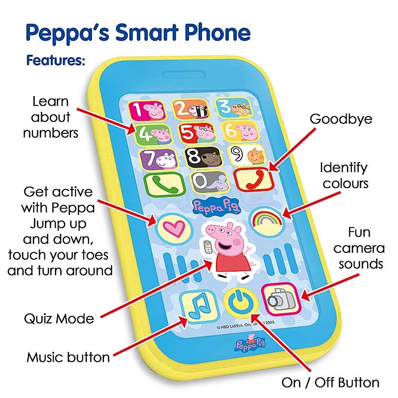 Peppa's Smart Phone - Features