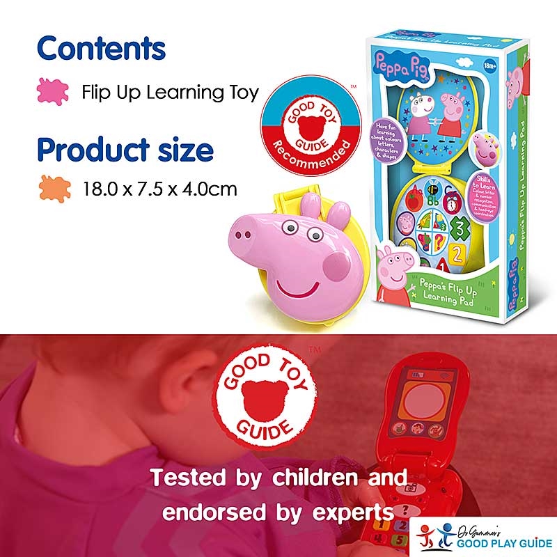 Peppa's Flip Up Learning Pad - Contents