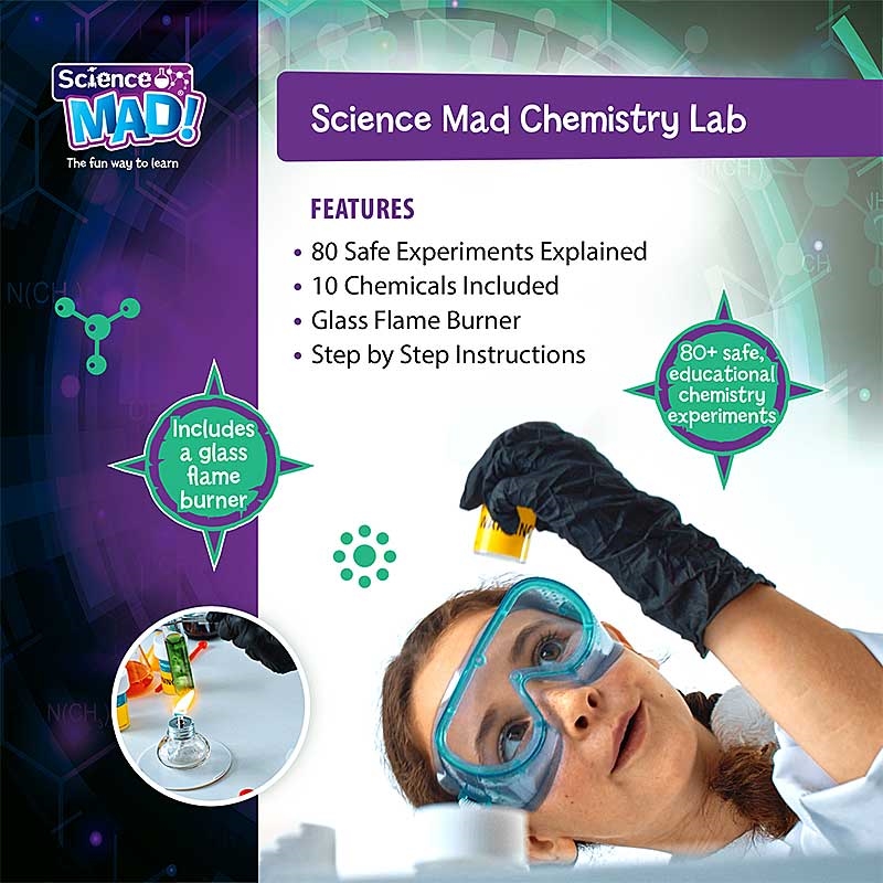 Science Mad Chemistry Lab - Features