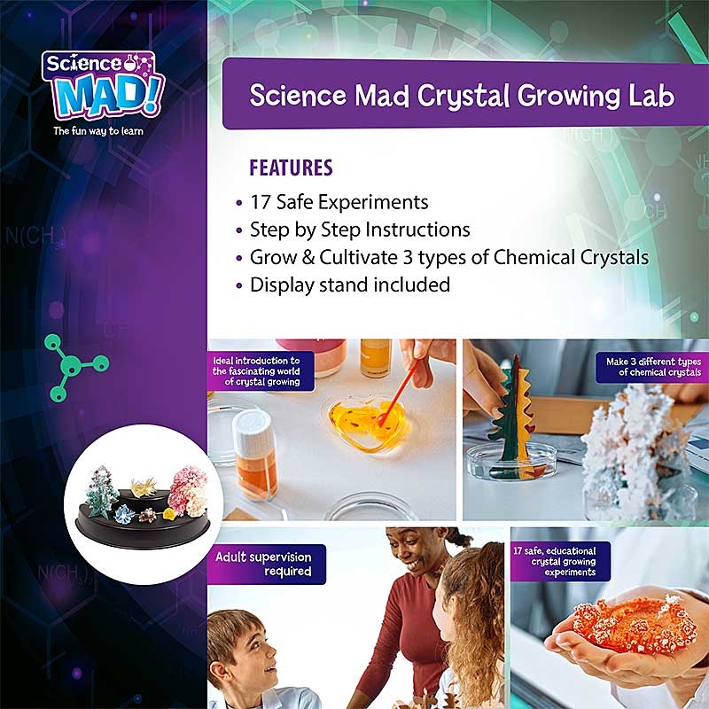 Science Mad Crystal Growing Lab - Features