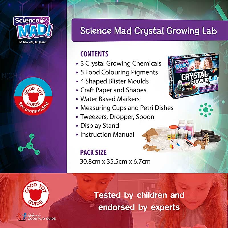 Science Mad Crystal Growing Lab - Contents