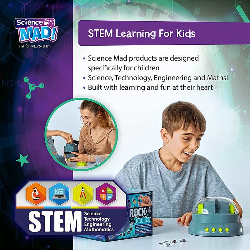 Science Mad Rock Tumbler - STEM Learning for Kids