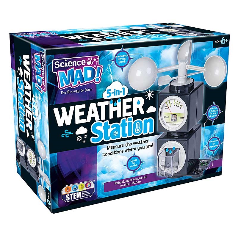 Science Mad 5-in-1 Weather Station - Pack