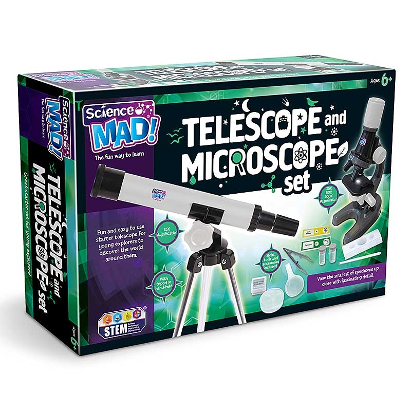 Science Mad Telescope & Microscope Set - Pack