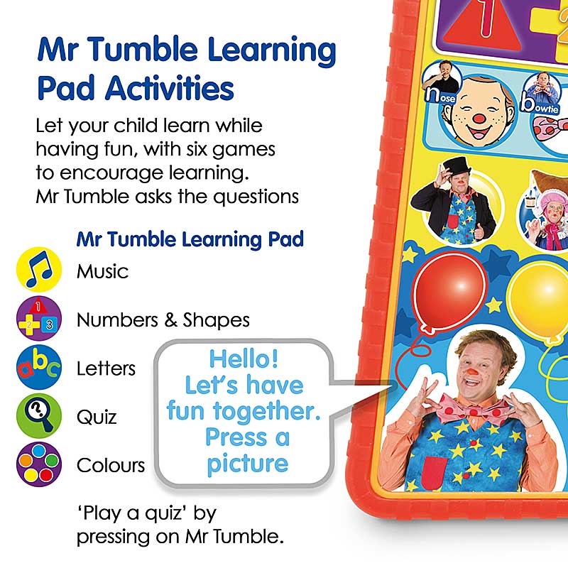 Mr Tumble Learning Pad - Activities