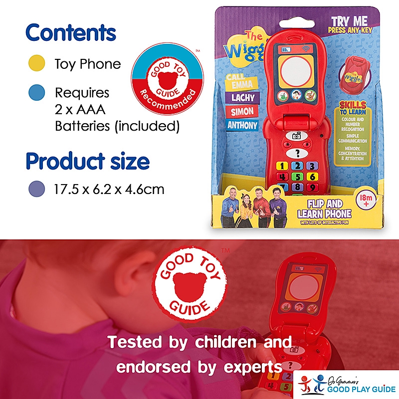 The Wiggles Flip & Learn Phone - Contents