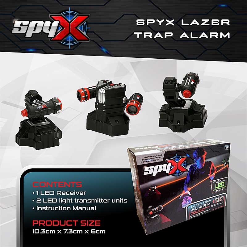 SpyX Lazer Trap Alarm - Contents