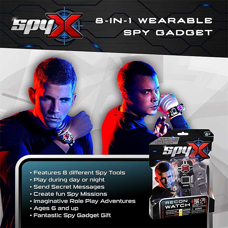 SpyX Recon Spy Watch - 8-in-1 Wearable Spy Gadget