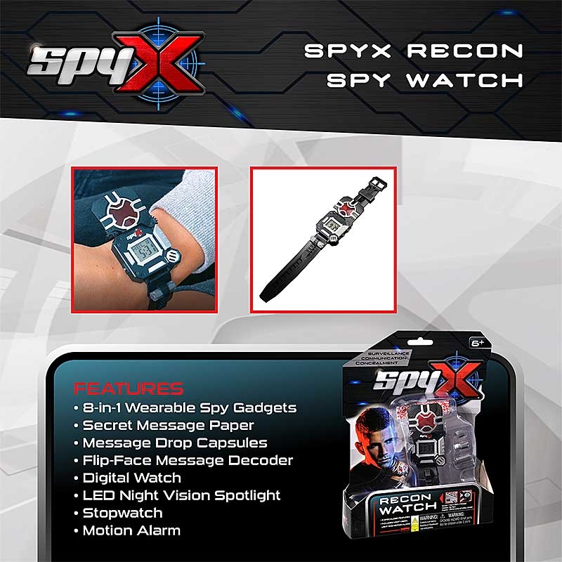 SpyX Recon Spy Watch - Features