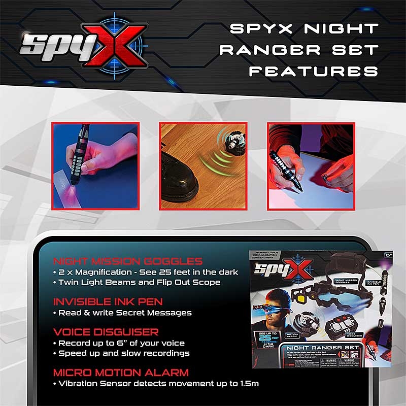 SpyX Night Ranger Set - Features