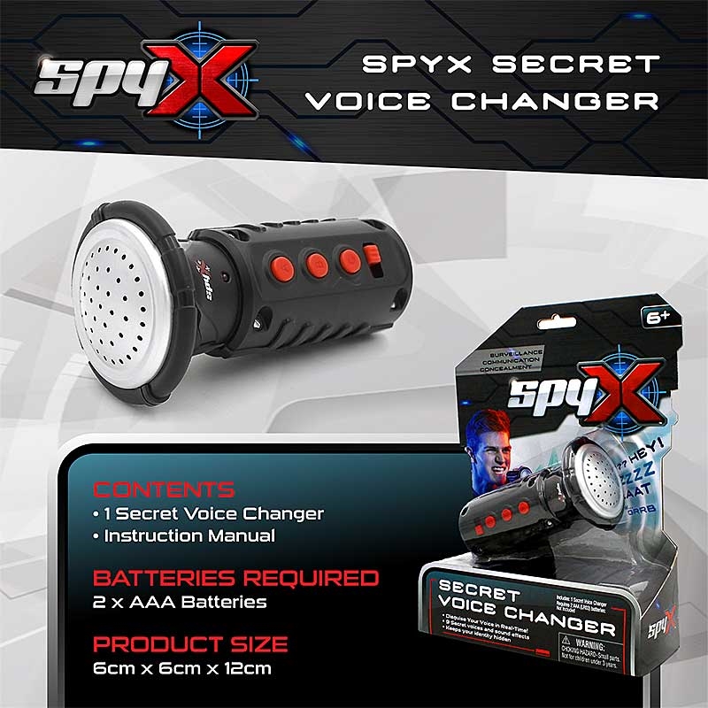 SpyX Secret Voice Changer - Contents