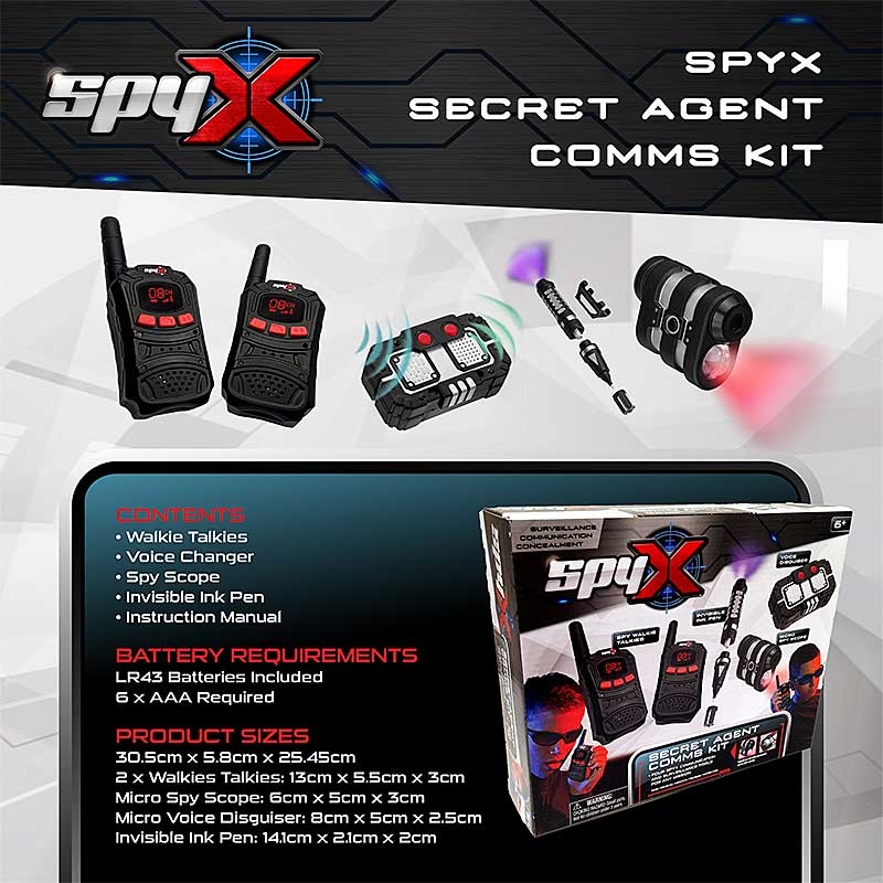 SpyX Secret Agent Comms Kit - Contents