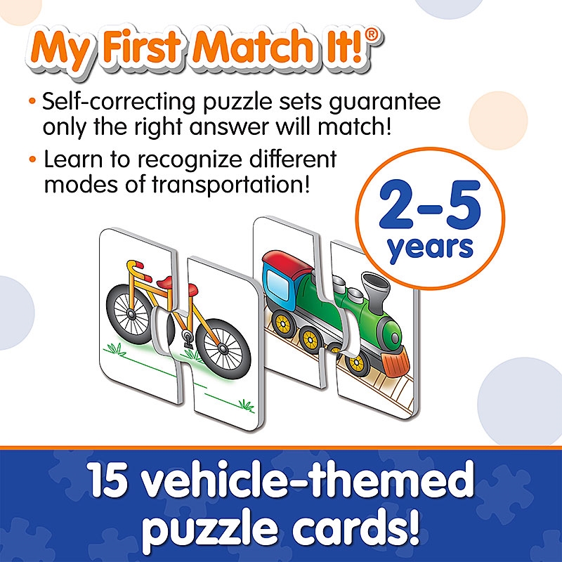 15 vehicle-themed puzzle cards!