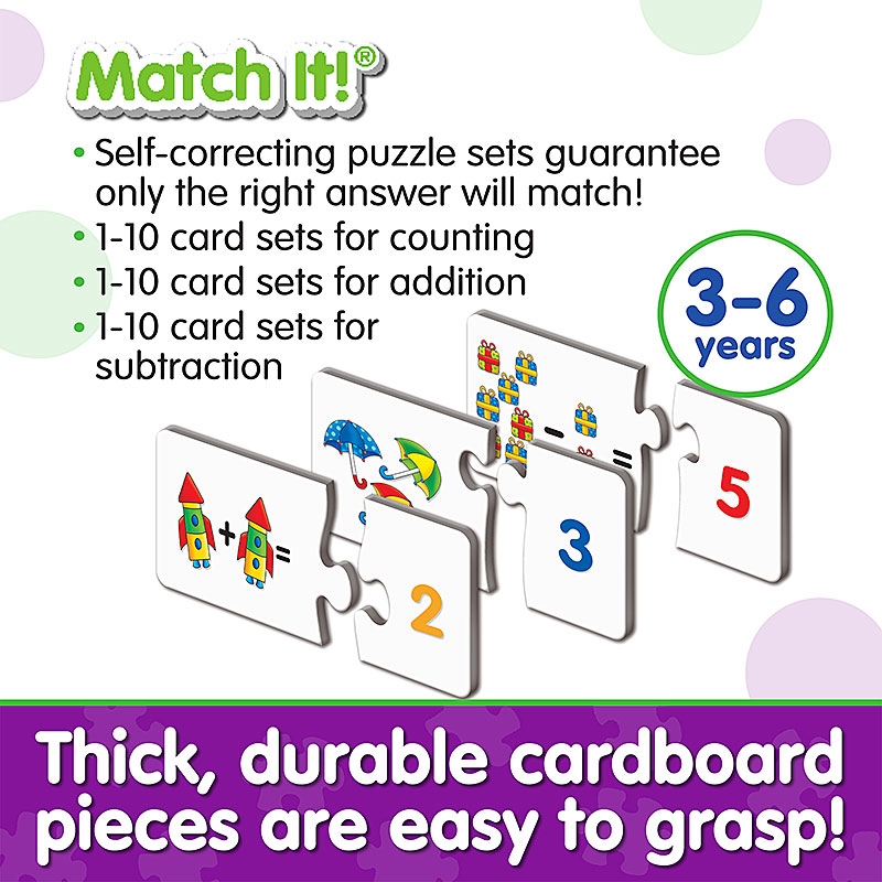Thick, durable cardboard pieces are easy to grasp!