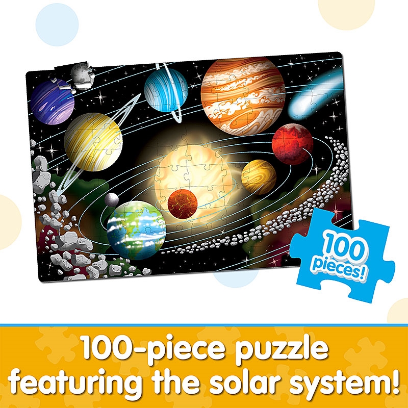 100-piece puzzle featuring the solar system!