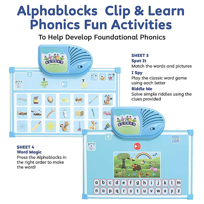 Alphablocks Clip & Learn Phonics Fun - To Help Develop Foundational Phonics
