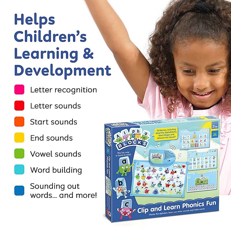 Alphablocks Clip & Learn Phonics Fun - Helps Children's Learning and Development