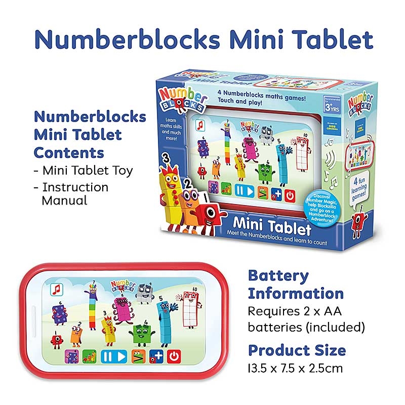 Numberblocks Mini Tablet - Contents