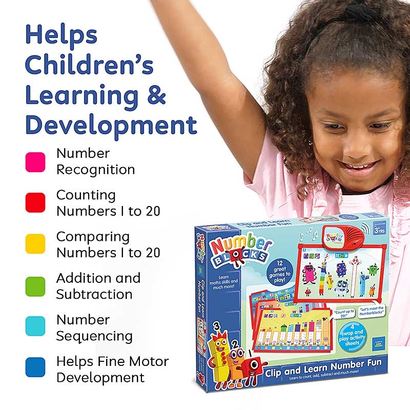 Numberblocks Clip & Learn Number Fun - Helps Children's Learning and Development